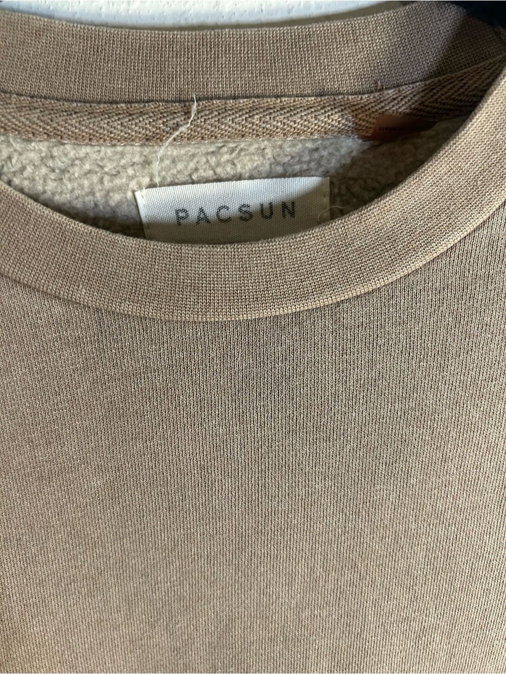 PacSun Men's Crewneck Sweater in Tan